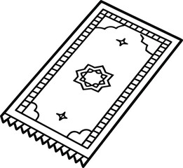 Fototapeta premium Rug Editable Outline Vector Graphic