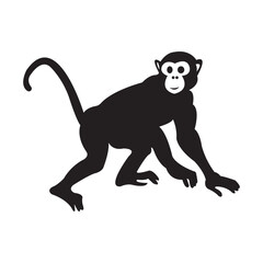monkey icon illustration design template