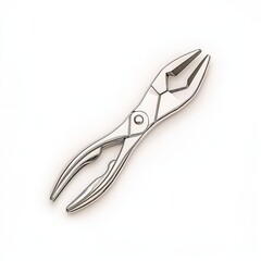 Obraz premium A close up of a pair of pliers isolated on white background ideal for various industrial applications and DIY projects.