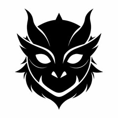 black and white mask