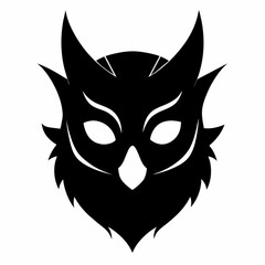 black and white mask