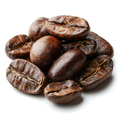 Obraz premium coffee beans isolated on white