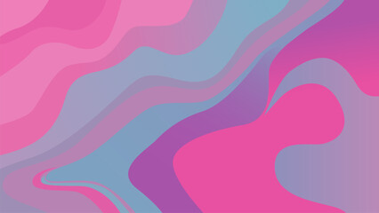 Abstract Gradient Wavy Lines in Pink, Purple, and Blue Shades