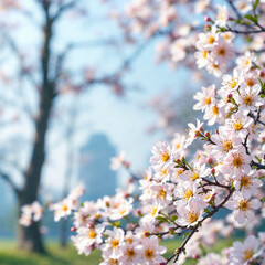 Obraz premium Concept photo of spring, floral background, flower photography