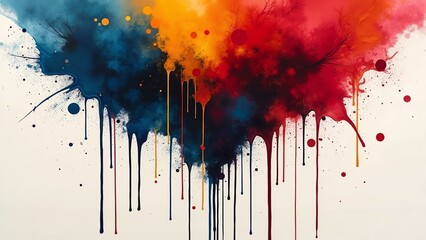 Fototapeta premium Color Dripping Abstract