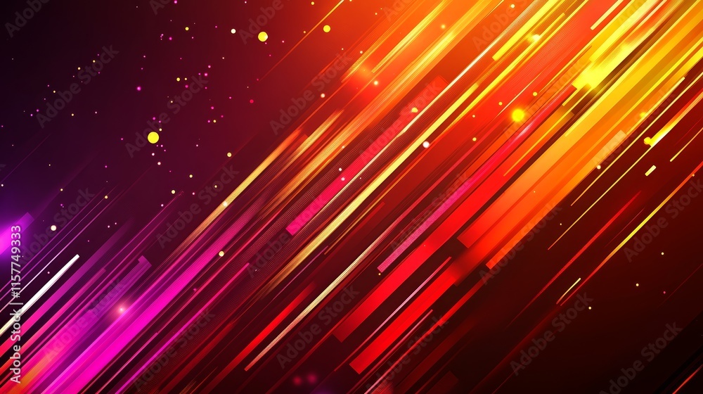 Fototapete Abstract background with dynamic lines and vibrant colors.