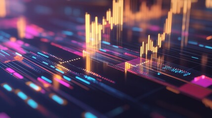 Financial Futures Contract Visualization with Bar Graphs
