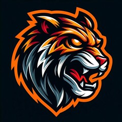 Fototapeta premium lion head vector