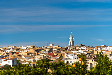 Fototapeta premium Parcent village at sunset, in Alicante (Spain)