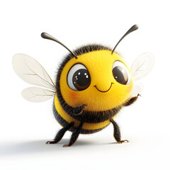 cute bee cartoon 3D