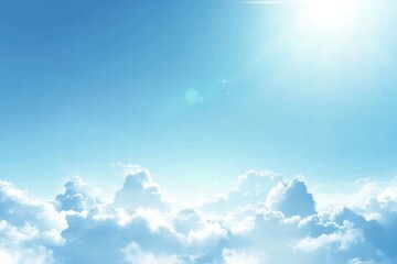 Dramatic mountain peaks under vibrant blue sky with soft clouds creating an enchanting atmosphere in nature. Generative AI