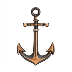 A detailed vintage anchor illustration, symbolizing stability, hope, and maritime heritage in a classic design.