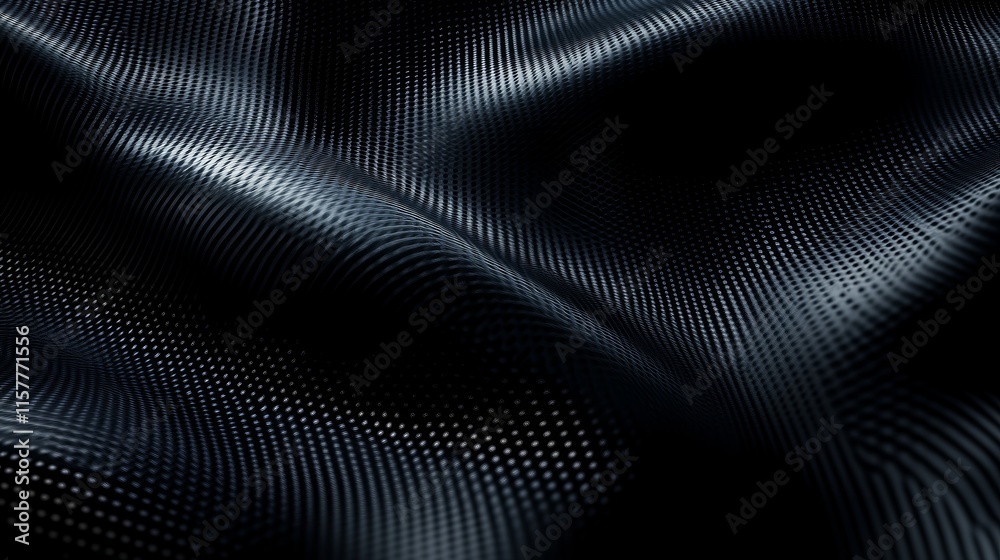 Poster Abstract dark wave background with subtle light