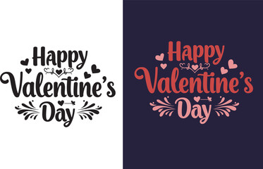 Valentine day typography t shirt vector