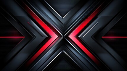 Abstract red and black geometric background