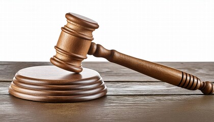 HighQuality Gavel Isolated on Transparent Background Perfect for Legal Themes, Courtroom Illustrations, and JusticeRelated Designs in Digital and Print Media