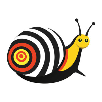 Zebra Nerite Snail High Quality Aquatic Illustrations for Creative Designs
