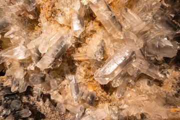 Closeup of a Big Chunk of Quartz Crystal