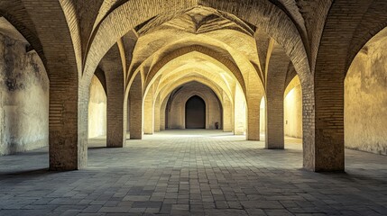 Fototapeta premium Stunning Interior of an Ancient Building