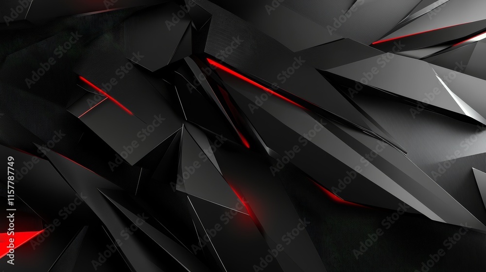 Poster abstract dark background with red highlights
