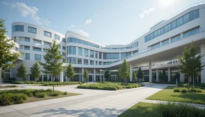 Gardinen Contemporary Hospital Building © Adeen