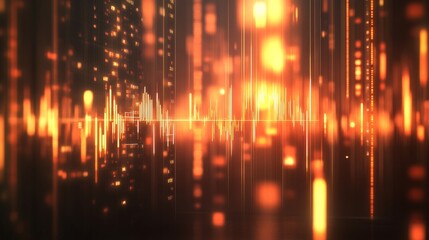 Financial Futures and Growth Visualized on Screen