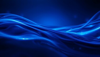 Elegant Blue Flowing Background Wallpaper