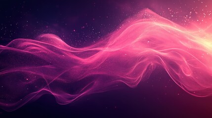Fototapeta premium A vibrant abstract wave of pink and purple hues, suggesting movement and energy.