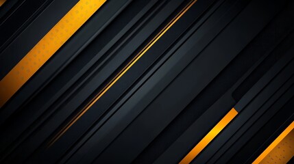 Fototapeta premium Abstract black and orange stripes background