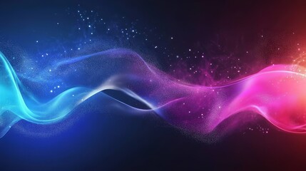 Abstract swirling blue and pink energy