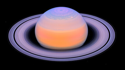 Spectacular view of saturn's rings in. ecliptic. illustration. Eclipticae. Illustration