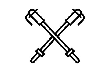 Ski poles icon