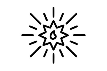 Obraz premium Burst Light icon