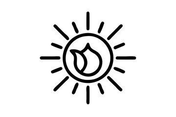 sun symbol made of paper