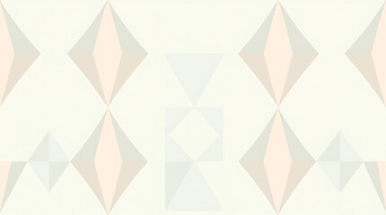 Geometric Abstract Pattern: A visually captivating pattern of pastel pink and gray diamond shapes on a light background. The design evokes a sense of order and sophistication.