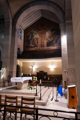 Intérieur d'une église de la ville de Paris en France
