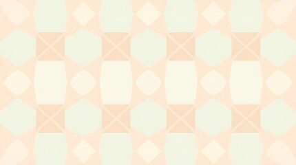 Pastel Geometric Pattern: Seamless Soft Hues 