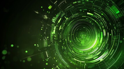 Abstract green technology background