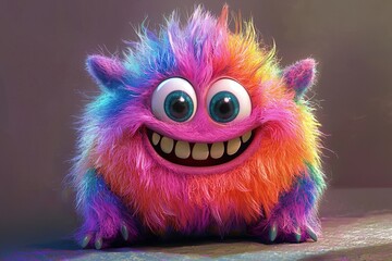Fototapeta premium colorful cartoon monster