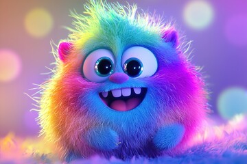 Fototapeta premium colorful cartoon monster
