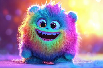Obraz premium colorful cartoon monster