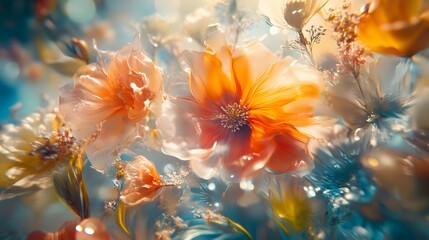 Vibrant Abstract Light and Shadow Play