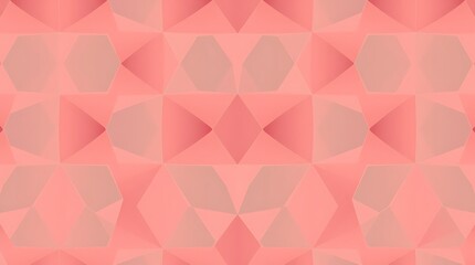 Fototapeta premium Abstract Geometric Pattern: Pink and Peach Geometric Shapes Seamless Pattern: Modern and stylish, this abstract geometric pattern features a repeating design of pink and peach shapes.