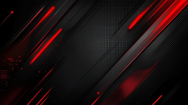 Abstract dark red and black background with diagonal lines and glowing effects.