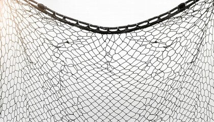 Seamless Soccer Goal Mesh Texture Fishnet Pattern Background for Sports Design, Black Rope Perfect for Creative Projects and Graphic Design Needs