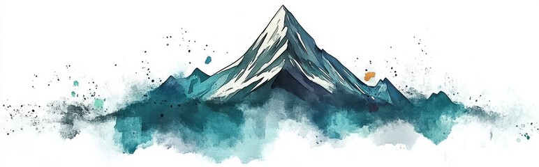 A winter view of the Caucasus mountains, highlighting Elbrus