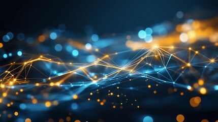 Abstract digital network background. Connection, technology, data, innovation concept.