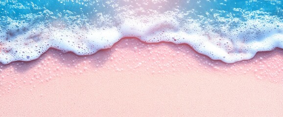 Fototapeta premium Free space on a summer sandy beach background featuring waves, sea, and sand for your text