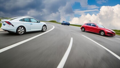 Experience the Thrill of Speed A Luxury Modern Automobile Racing Down the Track Unleashing Power and Precision in Every Turn