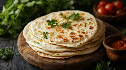 Gorditas, mexican food, advertising photo.